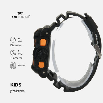 Fortuner Jam Tangan Anak Digital Karet Anti Air Rance