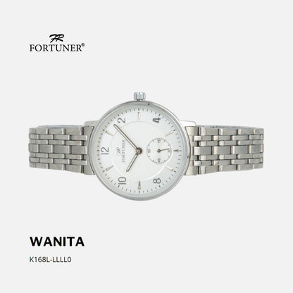 Fortuner Jam Tangan Wanita Analog Water Resist Tahan Air Rantai Stainless Zoyenka