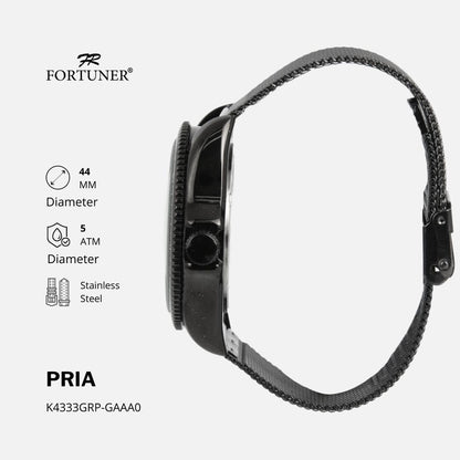 Fortuner Jam Tangan Rantai Pria Korea Original Milanese Ivica