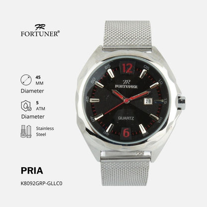 Fortuner Jam Tangan Pria Analog Anti Air Stainless Rantai Pasir Zygmunt