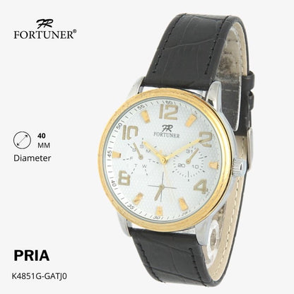 Fortuner Jam Tangan Classic Fashion Pria Water Resist Analog Kulit Haynes