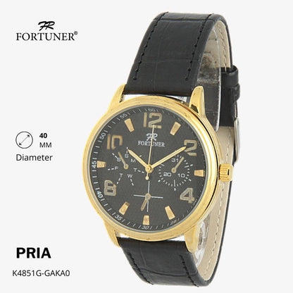 Fortuner Jam Tangan Classic Fashion Pria Water Resist Analog Kulit Haynes