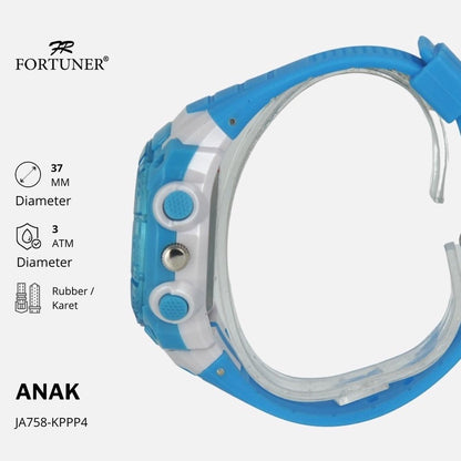 Fortuner Jam Tangan Anak Analog Karet Anti Air Christmas Edition Robin