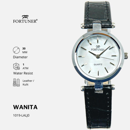 Fortuner Jam Tangan Wanita Analog Fashion Kulit Tahan Air Aleka