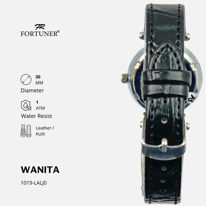 Fortuner Jam Tangan Wanita Analog Fashion Kulit Tahan Air Aleka