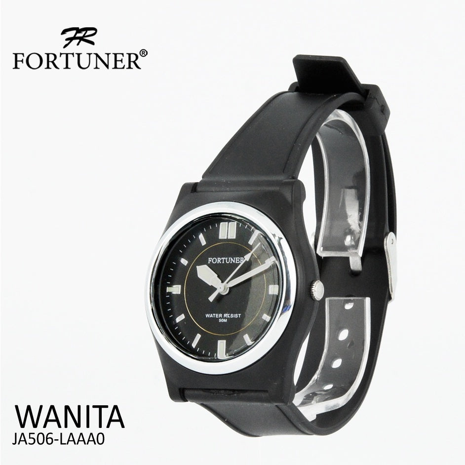 Fortuner Jam Tangan Analog Wanita Water Resistant Rubber Zarria