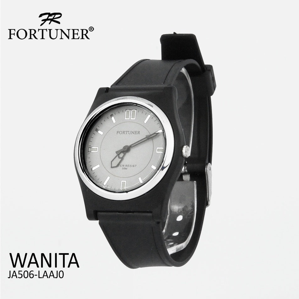 Fortuner Jam Tangan Analog Wanita Water Resistant Rubber Zarria