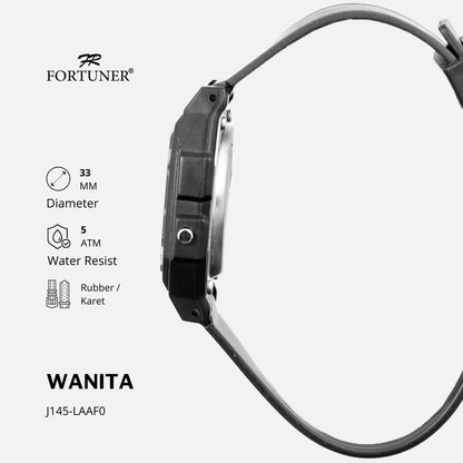 Fortuner Jam Tangan Wanita Digital Rubber Allen