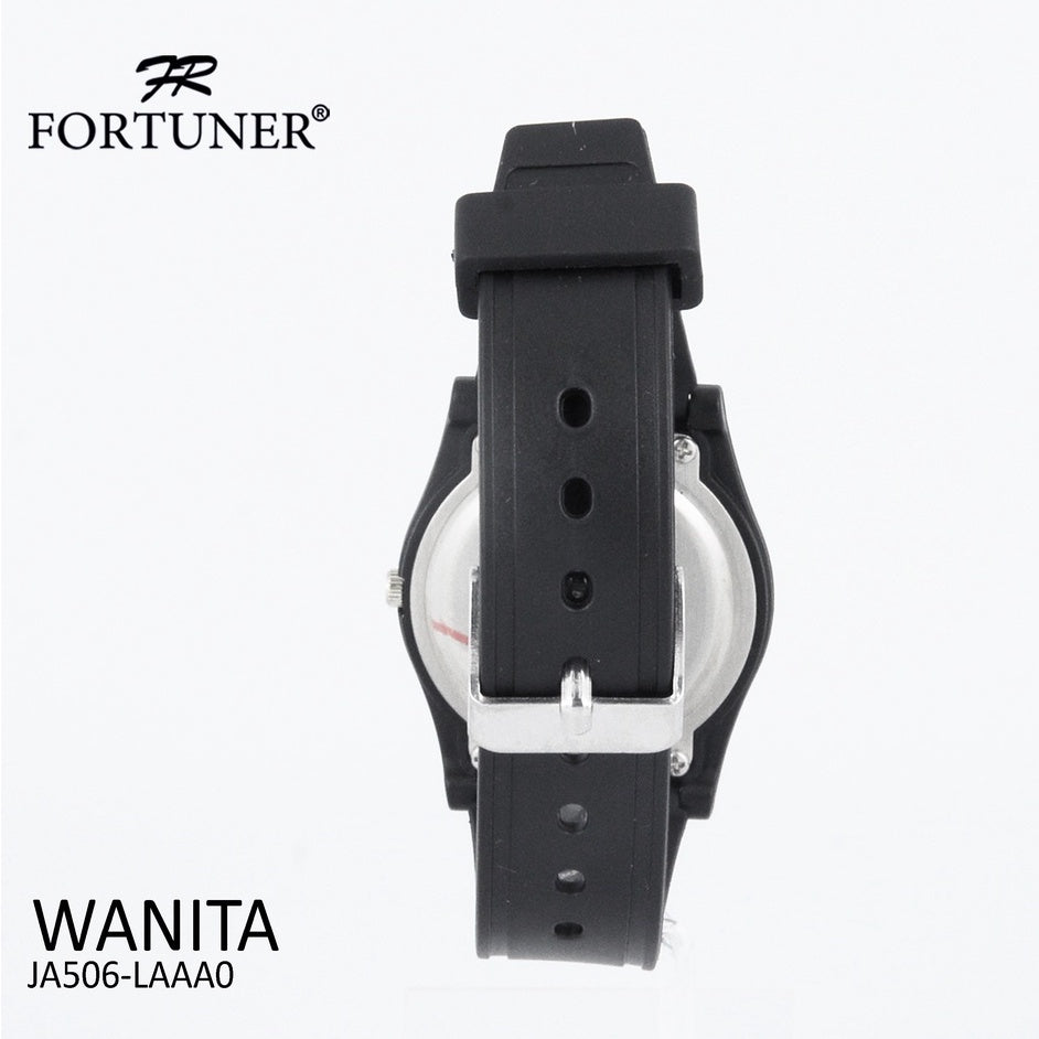 Fortuner Jam Tangan Analog Wanita Water Resistant Rubber Zarria