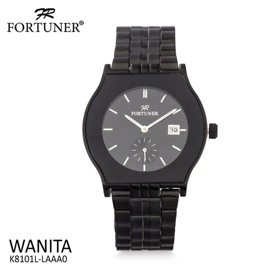 Fortuner Jam Tangan Wanita Analog Black Water Resistant Alenka