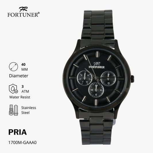 Fortuner Jam Tangan Pria Analog Water Resistant Tacitus