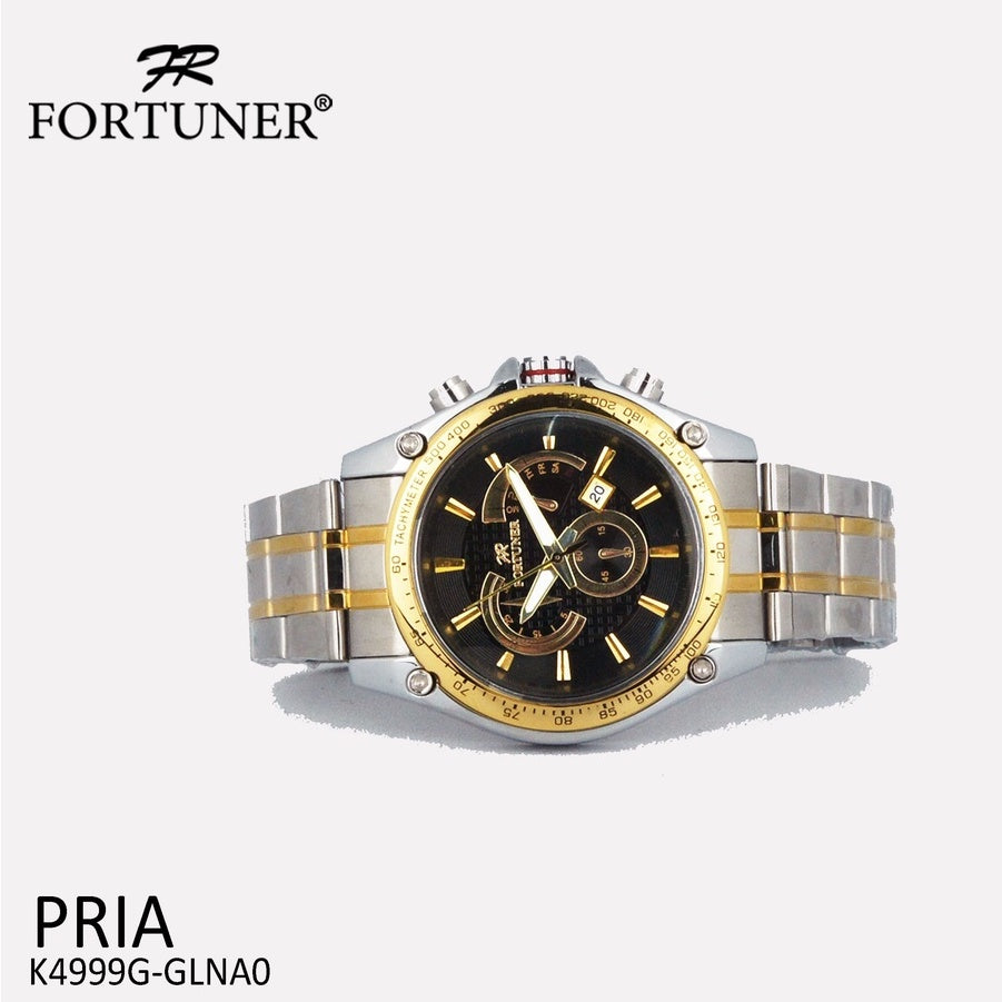 Fortuner Jam Tangan Analog Pria Chrono Water Resistant Denley