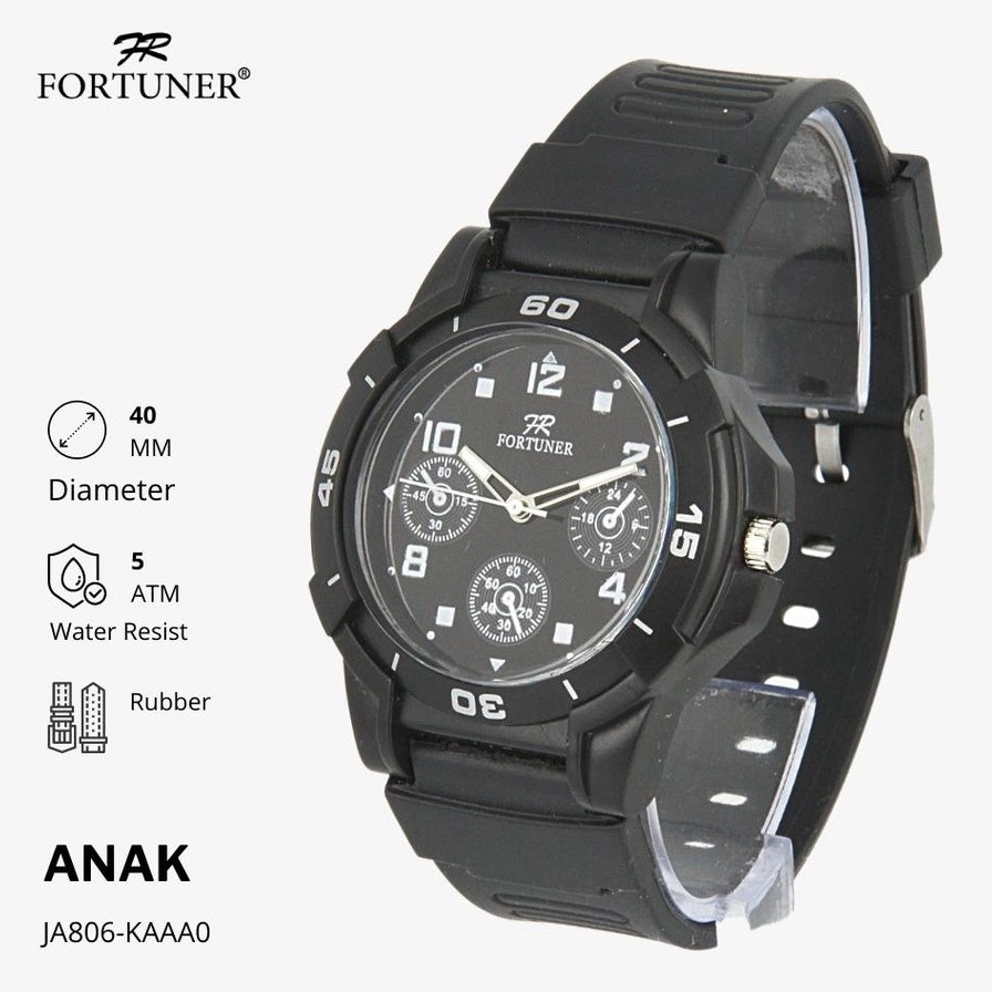 Jam Tangan Anak Analog Water Resistant Rubber Cacey