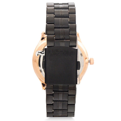 Fortuner Jam Tangan Pria Analog Black Rosegold Water Resistant Arnald