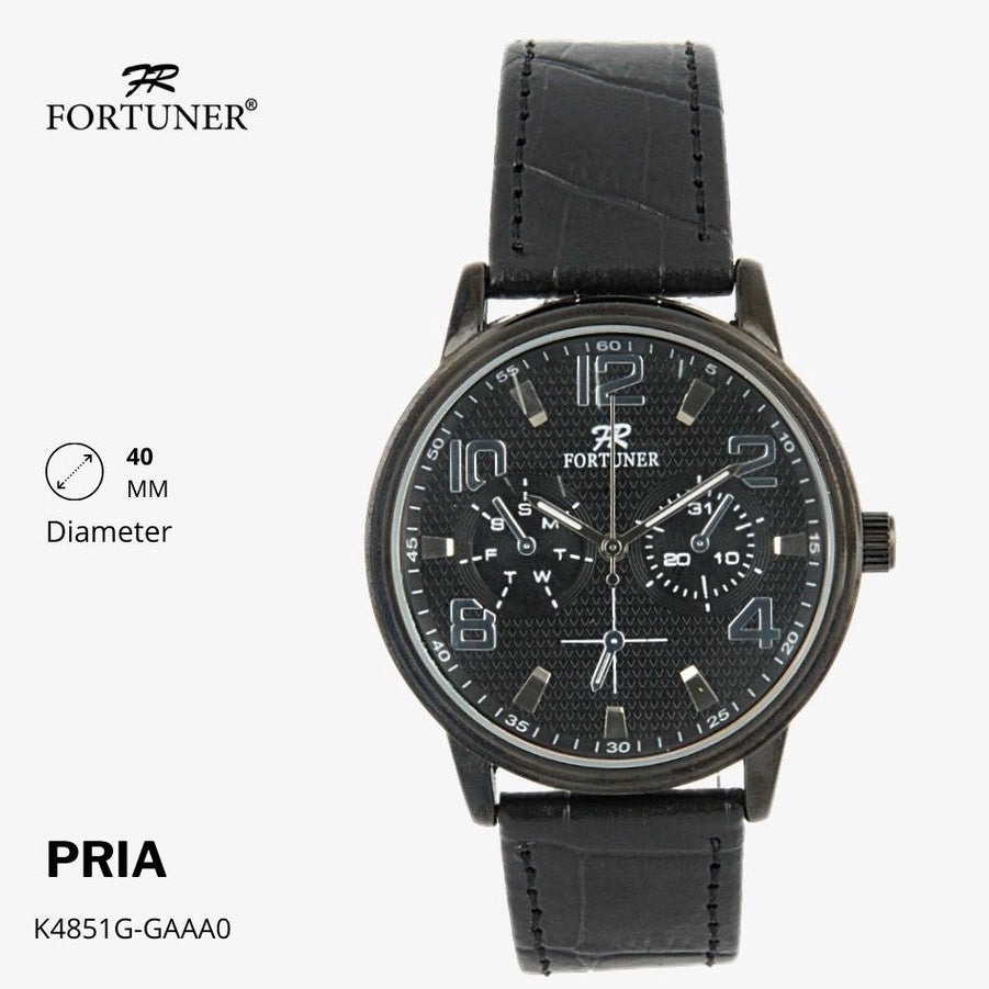 Fortuner Jam Tangan Classic Fashion Pria Water Resist Analog Kulit Haynes