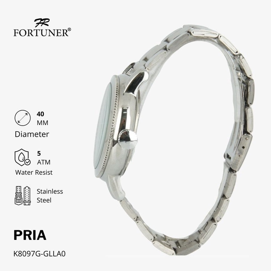 Fortuner Jam Tangan Analog Pria Water Resistant Rantai Kinsley