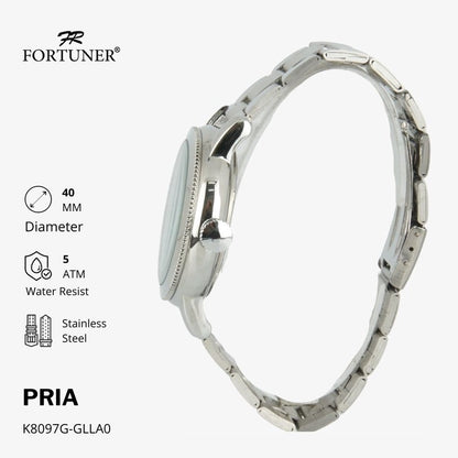 Fortuner Jam Tangan Analog Pria Water Resistant Rantai Kinsley