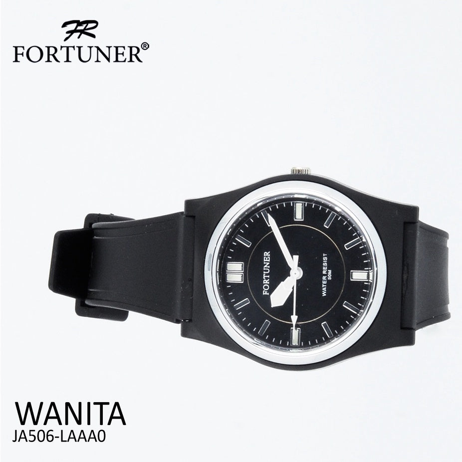 Fortuner Jam Tangan Analog Wanita Water Resistant Rubber Zarria