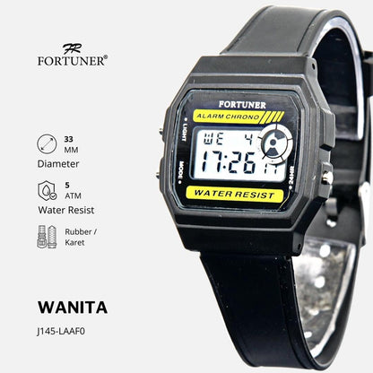 Fortuner Jam Tangan Wanita Digital Rubber Allen