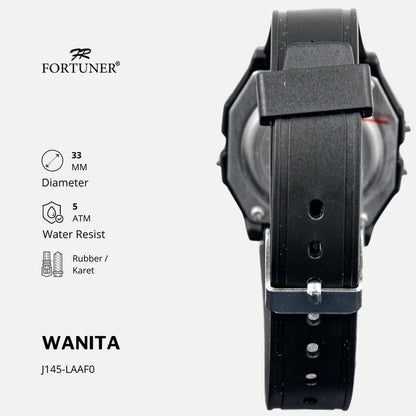 Fortuner Jam Tangan Wanita Digital Rubber Allen