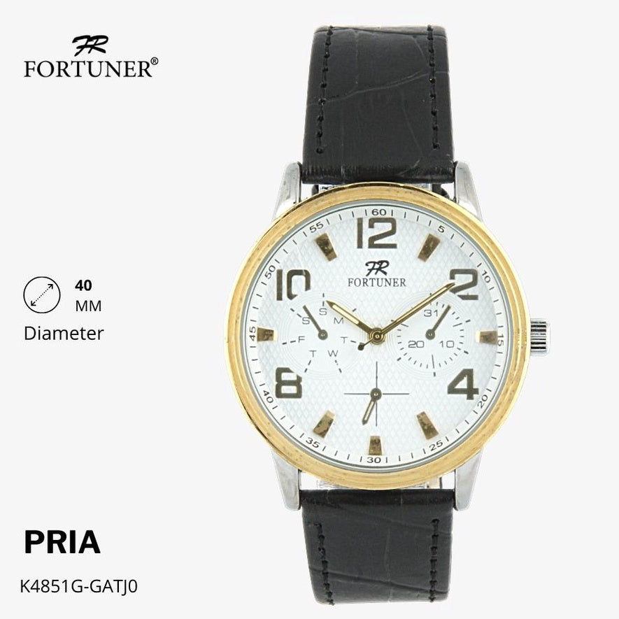 Fortuner Jam Tangan Classic Fashion Pria Water Resist Analog Kulit Haynes