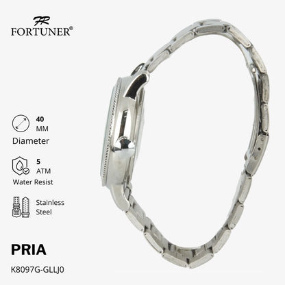 Fortuner Jam Tangan Analog Pria Water Resistant Rantai Kinsley