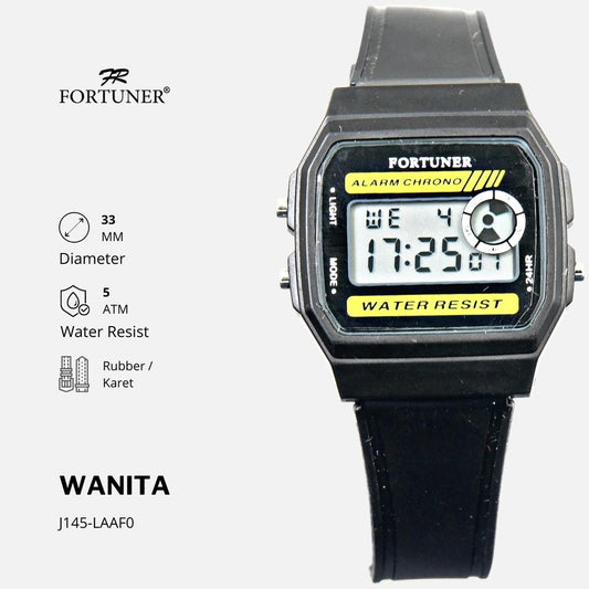 Fortuner Jam Tangan Wanita Digital Rubber Allen