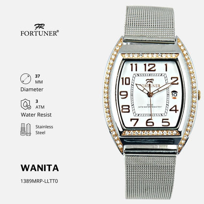 Fortuner Jam Tangan Fashion Analog Wanita Water Resistant Rantai Yevka