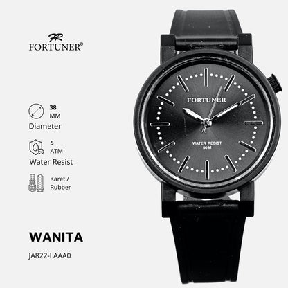 Fortuner Jam Tangan Analog Wanita Water Resistant Rubber Zoela