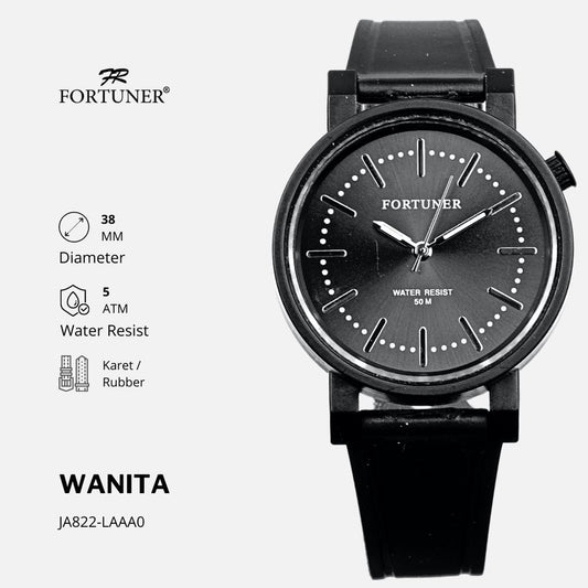 Fortuner Jam Tangan Analog Wanita Water Resistant Rubber Zoela