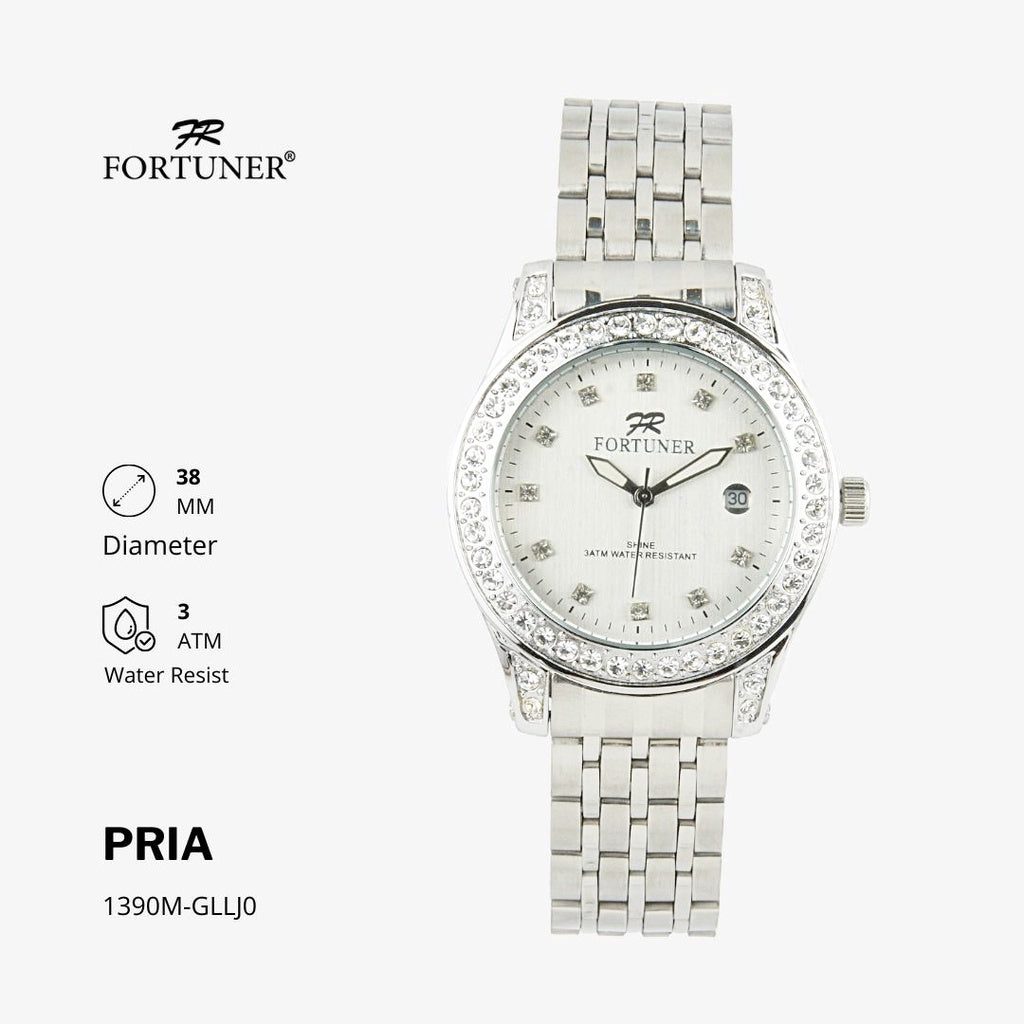 Fortuner Jam Tangan Fashion Analog Wanita Water Resistant Rantai Yelizavetha