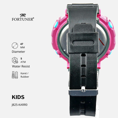 Fortuner Jam Tangan Anak Dual Time Karet Tahan Air Abisha