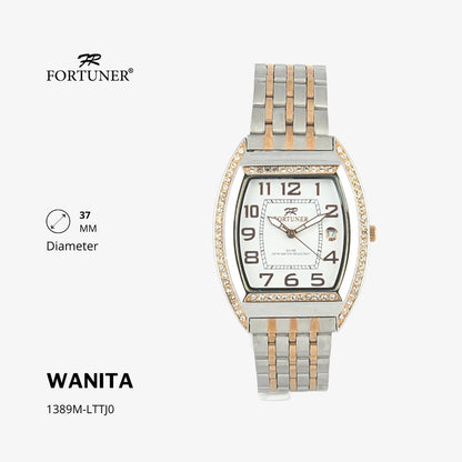 Fortuner Jam Tangan Fashion Analog Wanita Water Resistant Rantai Yevka