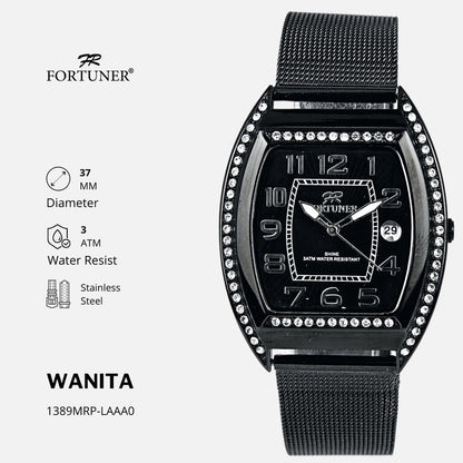 Fortuner Jam Tangan Fashion Analog Wanita Water Resistant Rantai Yevka