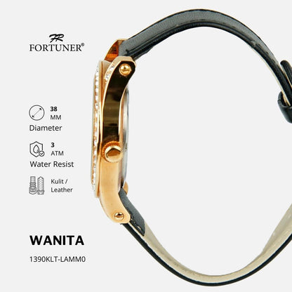 Fortuner Jam Tangan Fashion Analog Wanita Water Resistant Rantai Yelizavetha