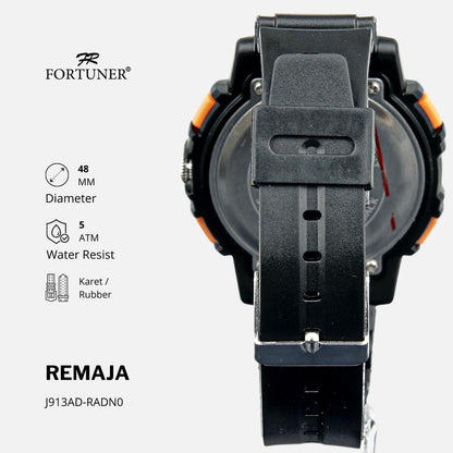 Fortuner Jam Tangan Sport Analog-Digital Remaja Karet Tahan Air Seely