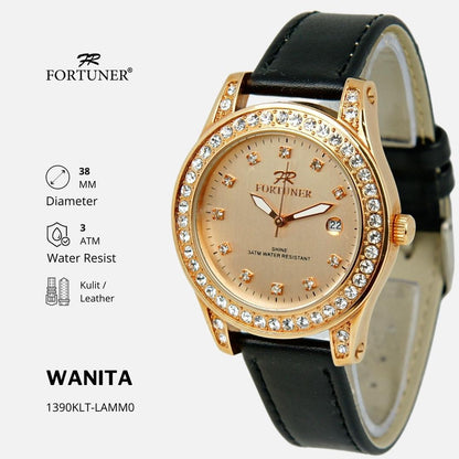 Fortuner Jam Tangan Fashion Analog Wanita Water Resistant Rantai Yelizavetha