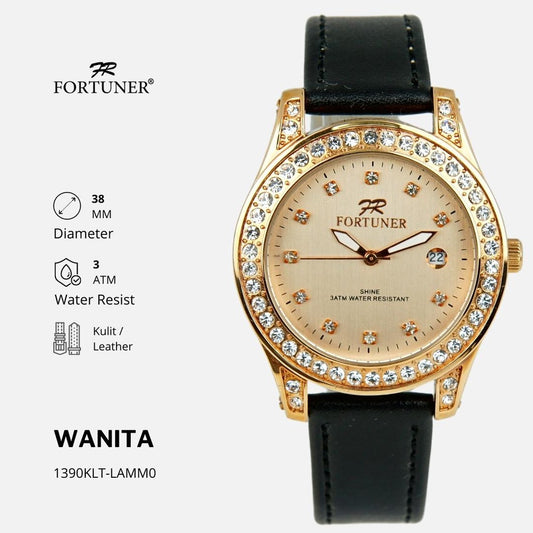 Fortuner Jam Tangan Fashion Analog Wanita Water Resistant Rantai Yelizavetha