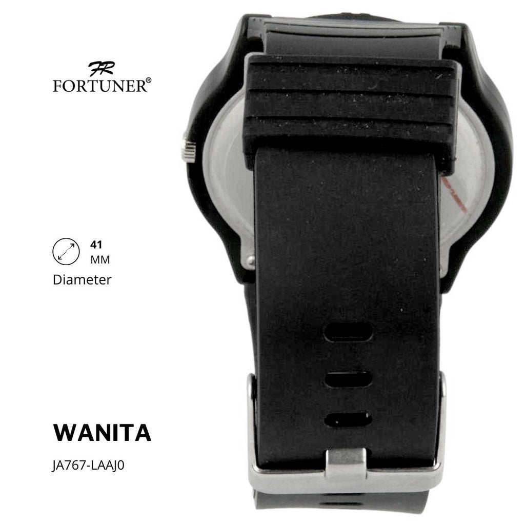 Fortuner Jam Tangan Sports Analog Wanita Water Resistant Rubber Zohara