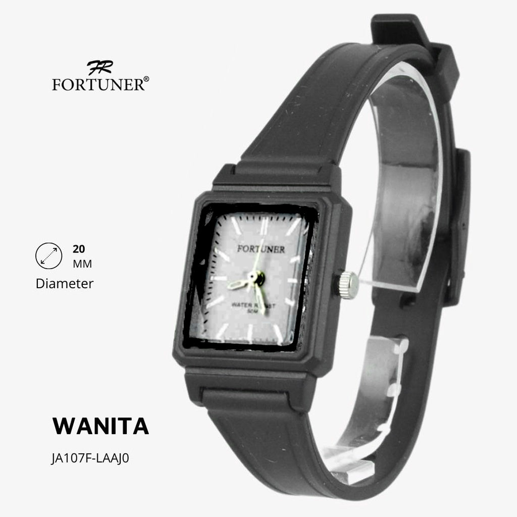 Fortuner Jam Tangan Analog Wanita Water Resistant Karet Zivanka