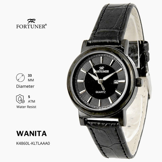 Fortuner Jam Tangan Analog Wanita Kulit Water Resistant Yseulte