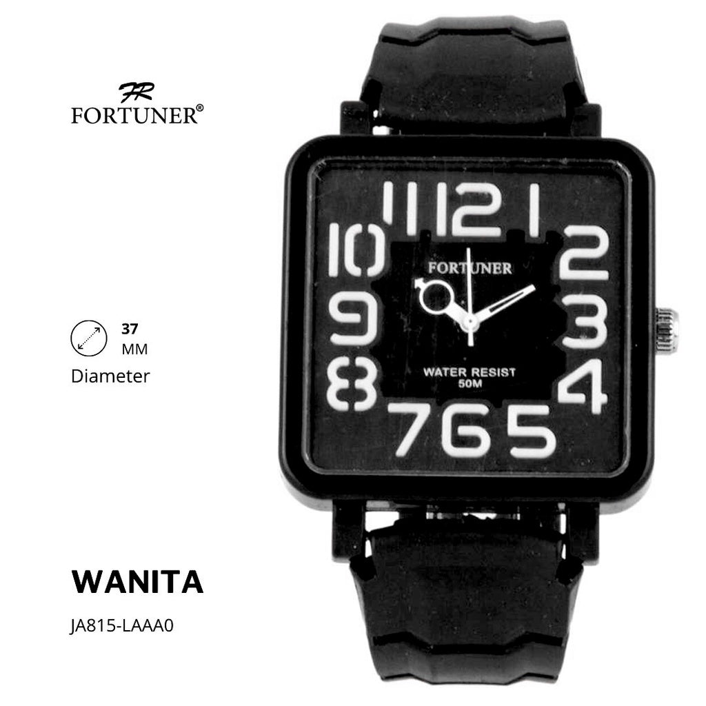 Fortuner Jam Tangan Analog Wanita Rubber Water Resistant Zhane