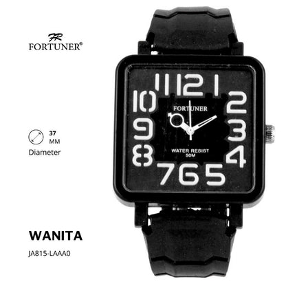 Fortuner Jam Tangan Analog Wanita Rubber Water Resistant Zhane