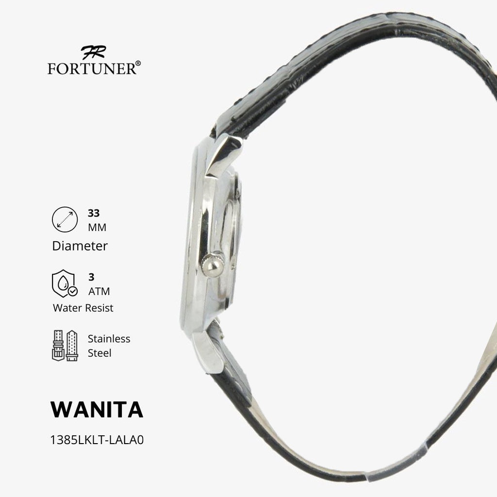 Fortuner Jam Tangan Fashion Wanita Analog Kulit Yochana