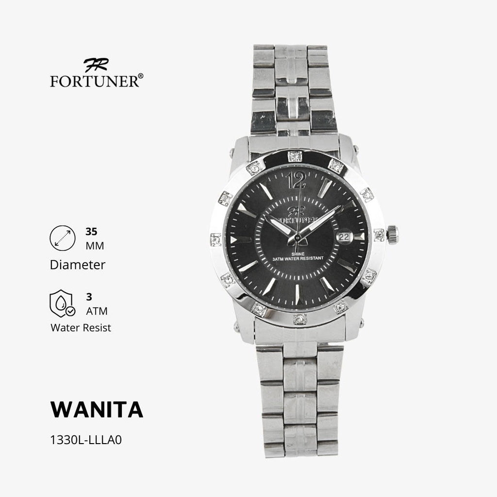 Fortuner Jam Tangan Analog Wanita Water Resistant Rantai Yollette