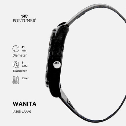 Fortuner Jam Tangan Analog Pria-Wanita Water Resistant Rubber Pearl