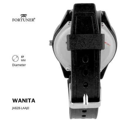 Fortuner Jam Tangan Analog Wanita Water Resistant Rubber Zalika