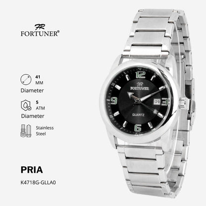 Fortuner Jam Tangan Pria Analog Casual Water Resistant Rubber Beven