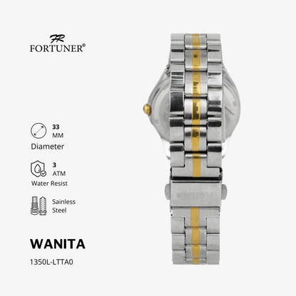 Fortuner Jam Tangan Wanita Analog Water Resist Superior All Stainless Tzipporah