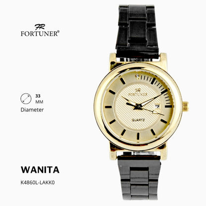 Fortuner Jam Tangan Fashion Analog Wanita Water Resistant Rantai Yanixia